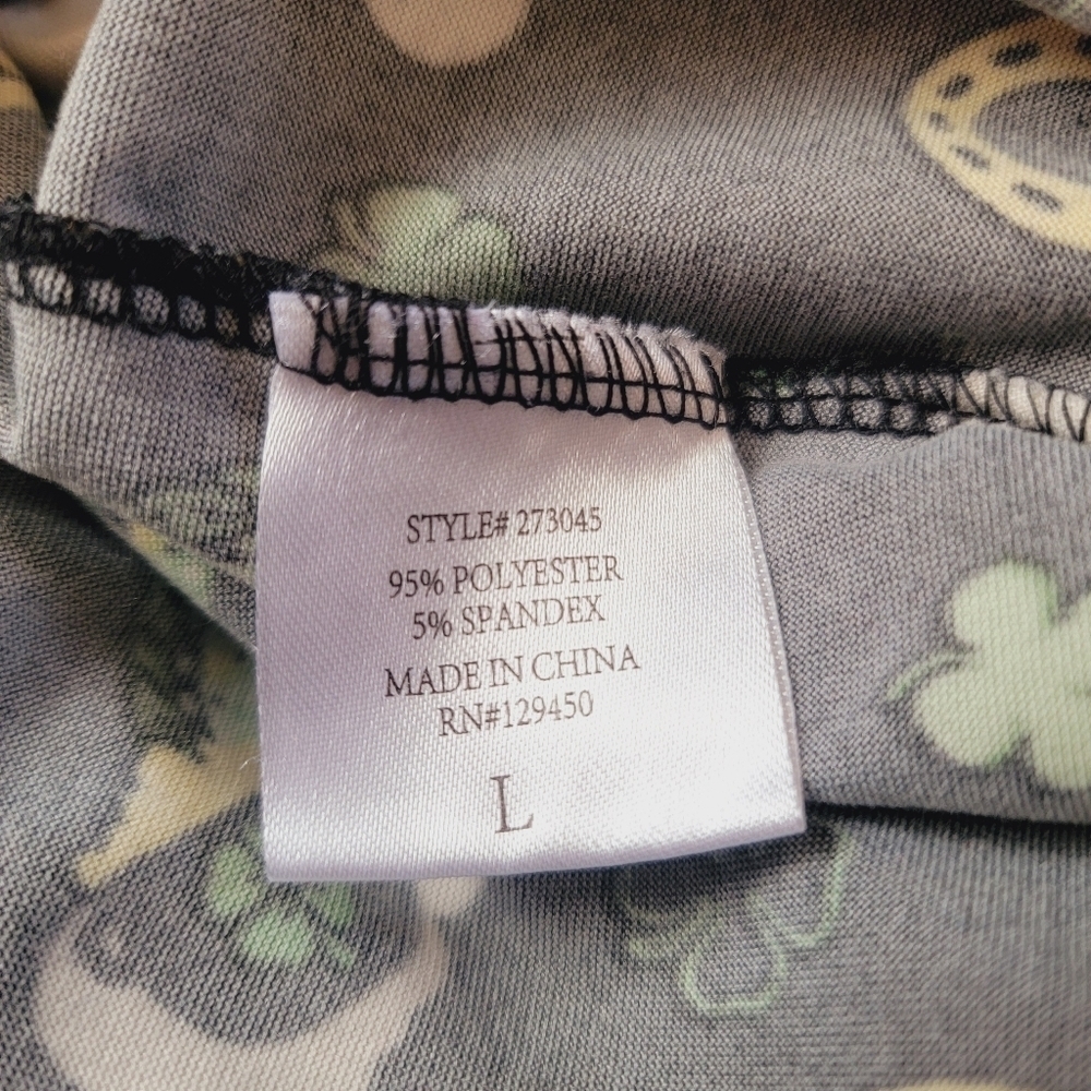 2/$20 Feeling Festive St. Paddy's Day Leggings L - Picture 4 of 10